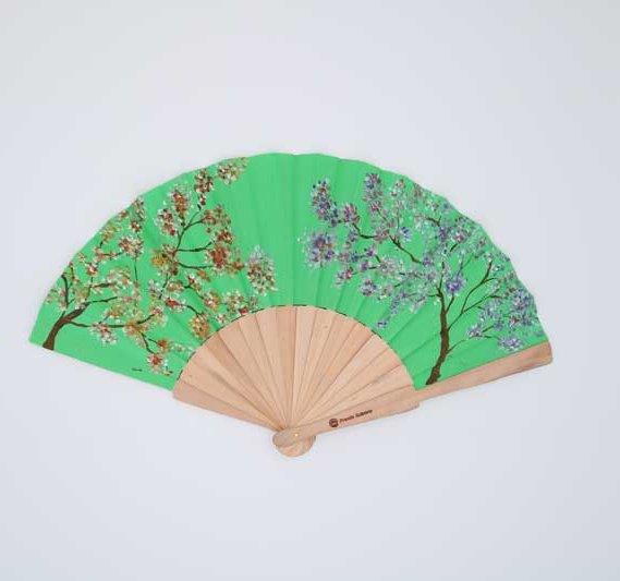Handpainted fan - Oriental Inspiration