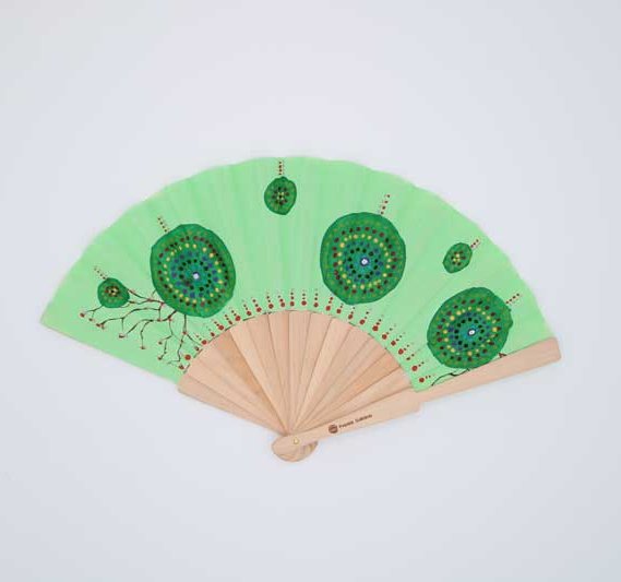 Handpainted fan - Scientific Expedition Inspiration