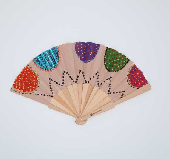 Handpainted fan - Mexican Inspiration
